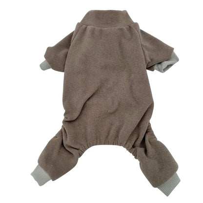 Winter Fleece Pajamas, Pet Clothes For Small Medium Dogs & Cats