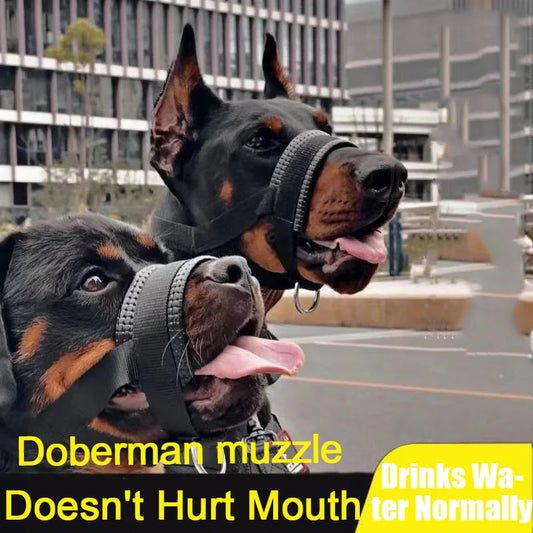 Dog Muzzle Anti-Bite And Anti-barking Outdoor, Dog Walking Anti-Licking And Eating Mouth Cover Husky Small -  Large Dogs