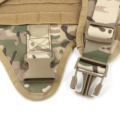 Tactical Dog Harness Leash Set for Large Dogs, Military Harnesses for Training Walking Hunting