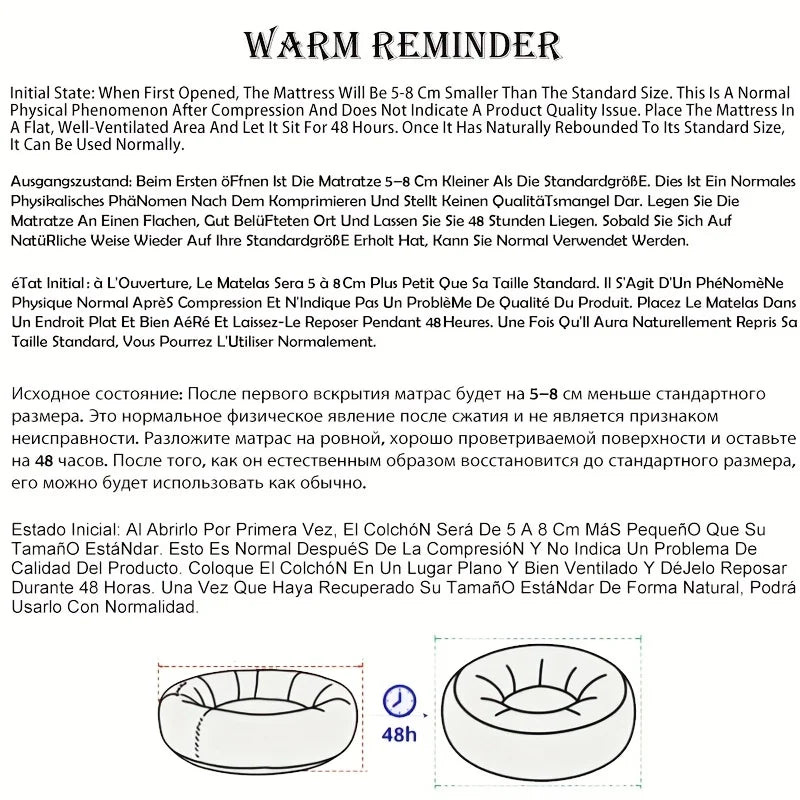 Plush Oval Pet Bed for Dogs and Cats, Thickened achine Washable All-Season Dog Cat Cushion for Small Medium Large Breeds