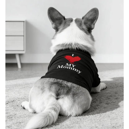 Letter pattern pet T-shirt, daily sportswear, suitable for cats and dogs to wear indoors for leisure walks and vacations