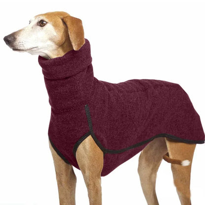 High Collar, Warm Pet Coat for Medium & Large Dogs, green, grey, black