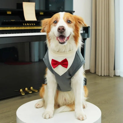 Clothes for Medium & Large Dogs, Tuxedo Vest