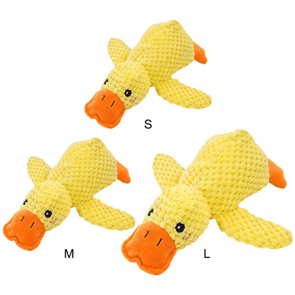 Dog Calming Duck Pet Plush Toy with Quacking Sound, Calming Duck Dog Toy Pillow Toy