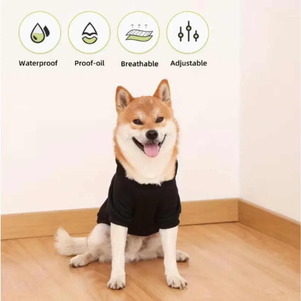 Letter pattern pet T-shirt, daily sportswear, suitable for cats and dogs to wear indoors for leisure walks and vacations