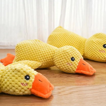 Dog Calming Duck Pet Plush Toy with Quacking Sound, Calming Duck Dog Toy Pillow Toy