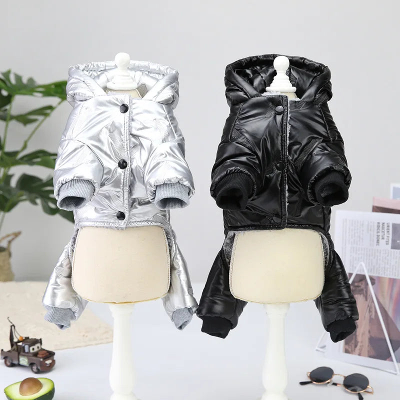 Winter Warm Pet Dog Jumpsuit Waterproof Dog Clothes for Small Dogs, Cats