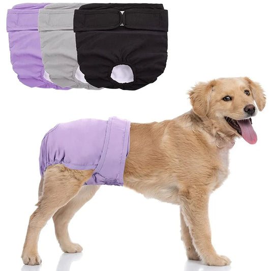 Reusable Female Dog Diapers, High Absorbent Pet Panties for Small - Large Female Dogs